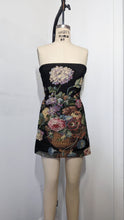 Load image into Gallery viewer, Black Floral Tapestry Dress