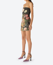 Load image into Gallery viewer, Black Floral Tapestry Dress