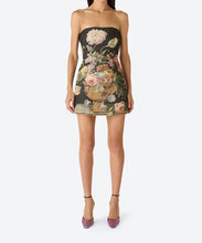 Load image into Gallery viewer, Black Floral Tapestry Dress