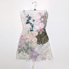 Load image into Gallery viewer, Lace & Organza Flowers Mini Dress
