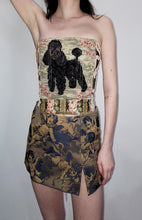 Load image into Gallery viewer, Needlepoint Poodle Tapestry Corset