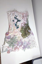 Load image into Gallery viewer, Lace & Organza Flowers Mini Dress