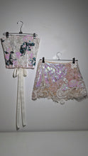 Load image into Gallery viewer, Lace Corset with Sequin Flowers