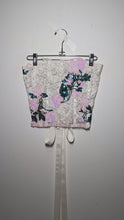 Load image into Gallery viewer, Lace Corset with Sequin Flowers