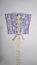 Load image into Gallery viewer, Corset with Lace & Sequin Flowers