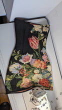 Load image into Gallery viewer, Black Floral Tapestry Dress