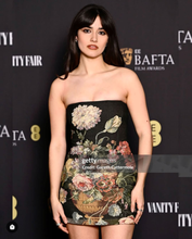 Load image into Gallery viewer, Black Floral Tapestry Dress