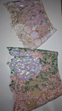Load image into Gallery viewer, Lace Skirt with Sequin Flowers