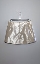 Load image into Gallery viewer, Satin Swan Needlepoint Mini Skirt