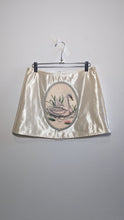 Load image into Gallery viewer, Satin Swan Needlepoint Mini Skirt