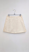 Load image into Gallery viewer, Ivory Floral Upholstery Satin Skirt