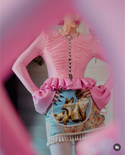 Load image into Gallery viewer, Siamese Cat Needlepoint Skirt