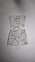 Load image into Gallery viewer, White Lace & Sequins Skirt