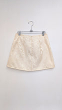 Load image into Gallery viewer, Ivory Floral Upholstery Satin Skirt