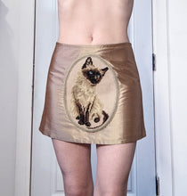 Load image into Gallery viewer, Gold Silk Cat Skirt
