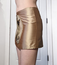 Load image into Gallery viewer, Gold Silk Cat Skirt