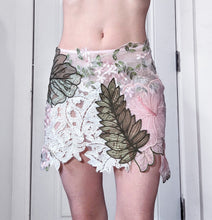 Load image into Gallery viewer, Organza Flowers & Leaves Skirt