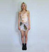 Load image into Gallery viewer, Organza Flowers & Leaves Skirt