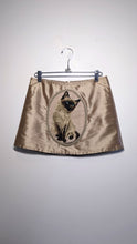 Load image into Gallery viewer, Gold Silk Cat Skirt