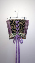 Load image into Gallery viewer, Blue Birds and Flowers Tapestry Corset