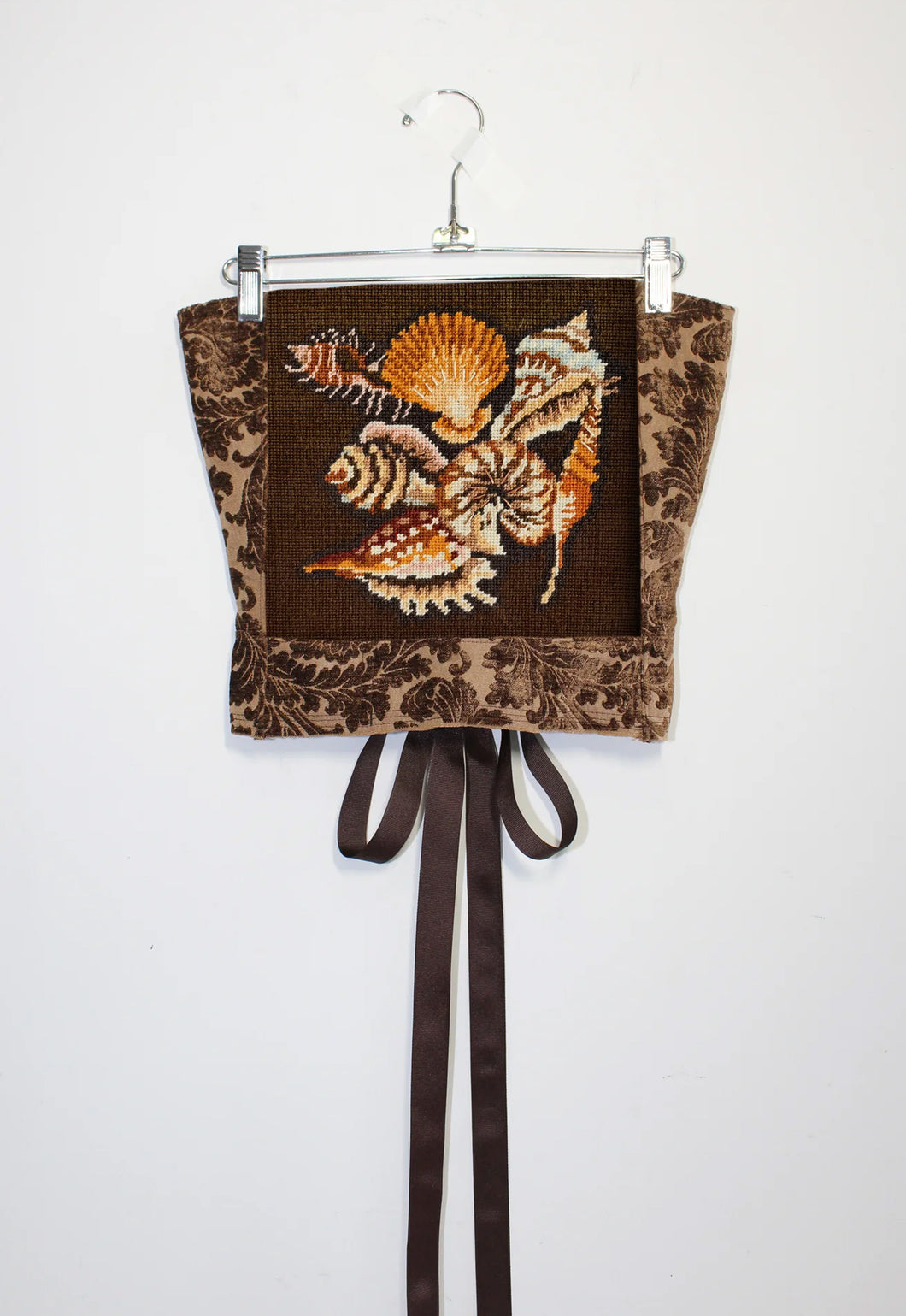 Seashell Needlepoint Tapestry Corset