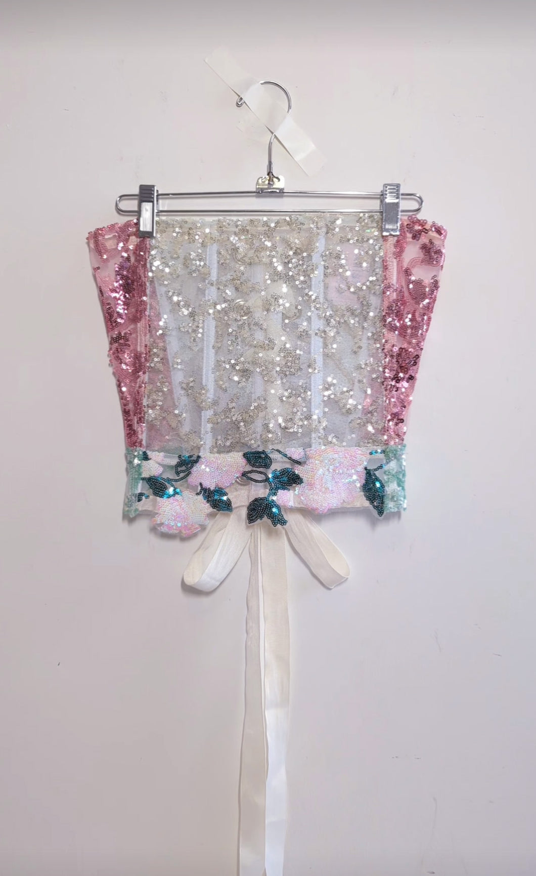 Sequin Flower Garden Corset - Size 2-4