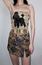 Load image into Gallery viewer, Needlepoint Poodle Tapestry Corset
