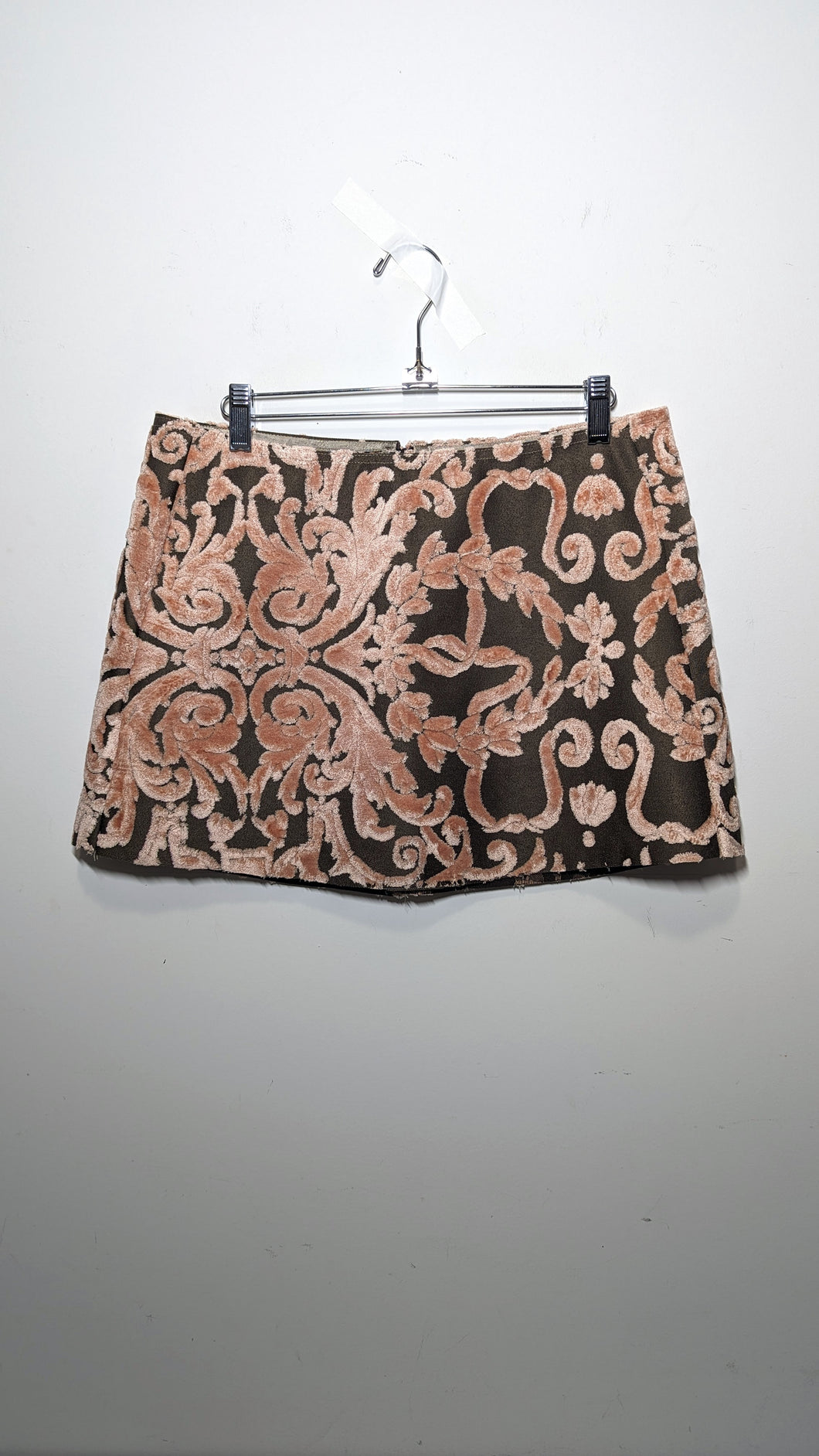 Pink Velvet Upholstery Skirt - Size 8-10