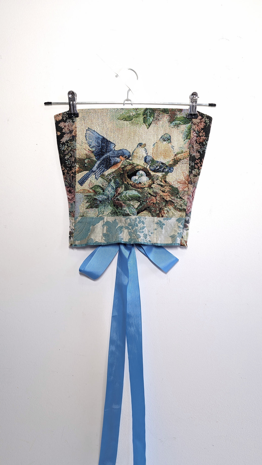 Blue Birds Tapestry Corset - Size 2-4