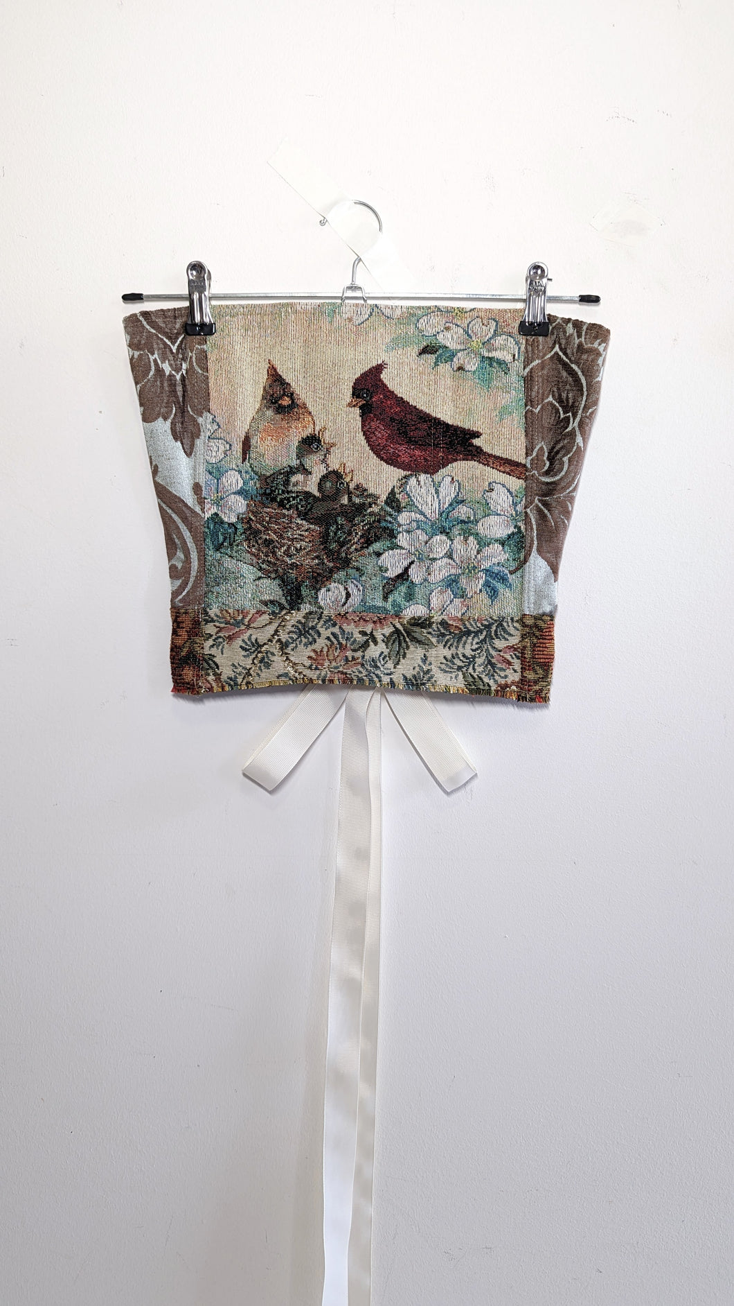Birds in Spring Tapestry Corset - Size 4-6