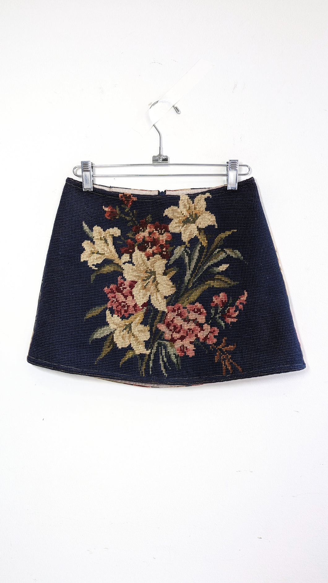 Flower Bouquet Needlepoint Skirt - Size 2-4