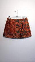 Load image into Gallery viewer, Red Orange Velvet Upholstery Skirt
