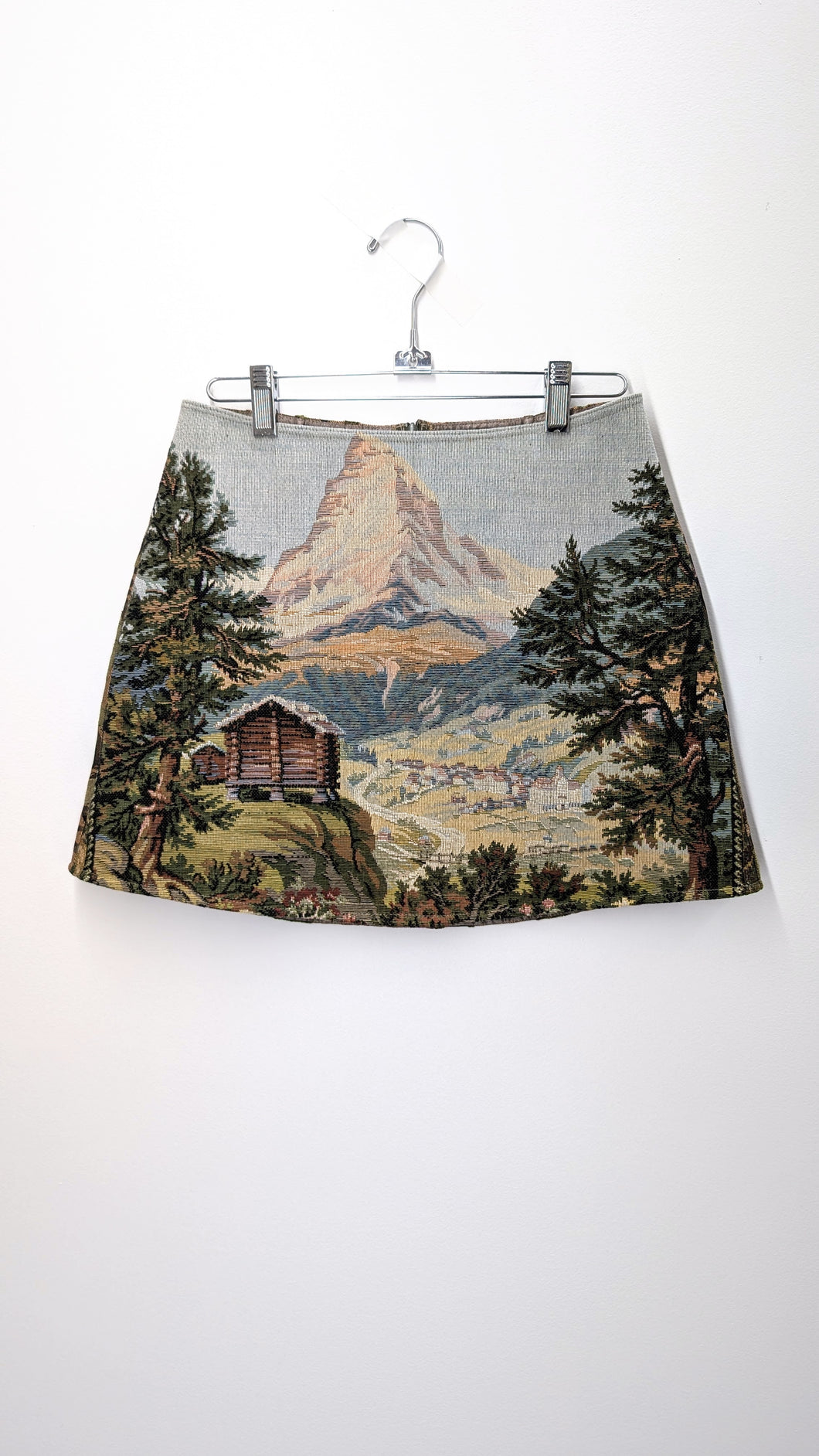 Mountain Landscape Tapestry Skirt - Size 4-6