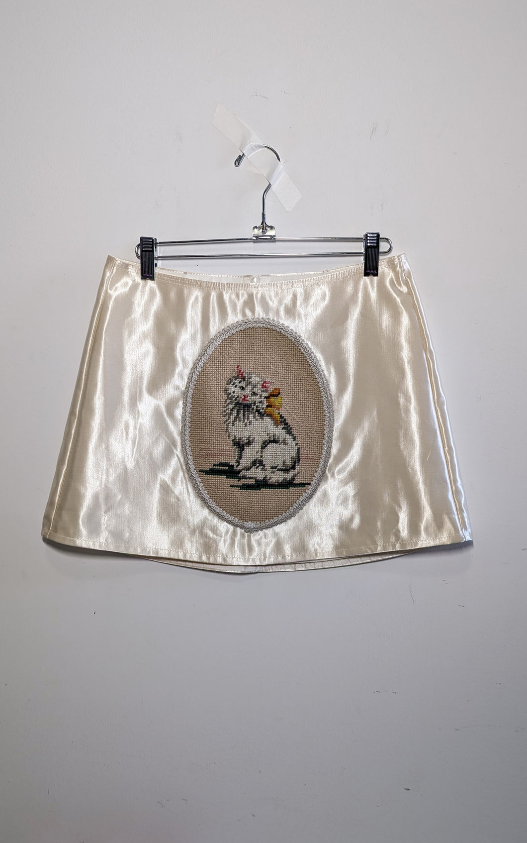 Satin Cat Mini Skirt - Size 6-8