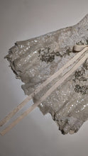 Load and play video in Gallery viewer, Ivory Sequin &amp; Lace Corset Dress
