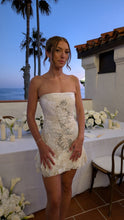 Load image into Gallery viewer, Ivory Sequin &amp; Lace Corset Dress

