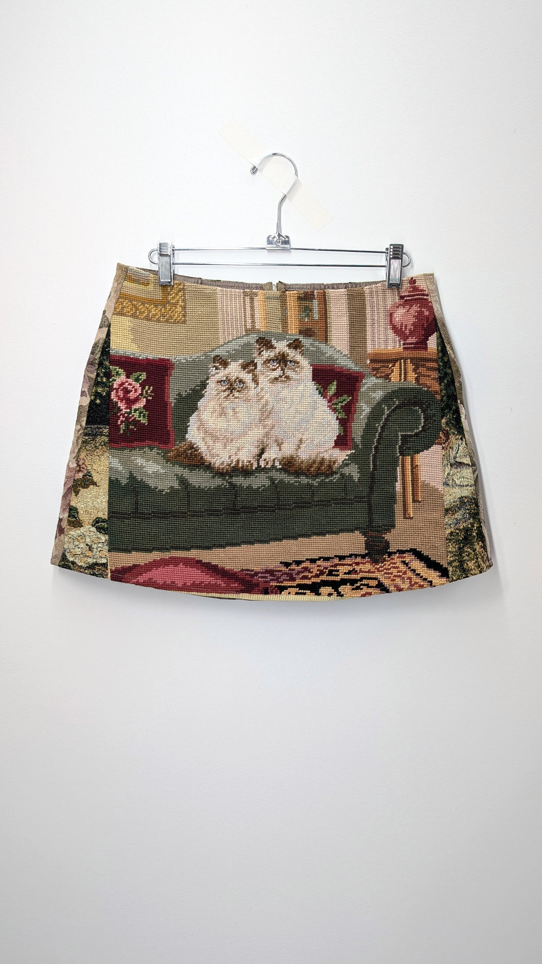 Himalayan Cats Needlepoint Skirt - Size 6-8