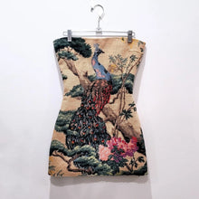 Load image into Gallery viewer, Peacock Needlepoint Tapestry Dress
