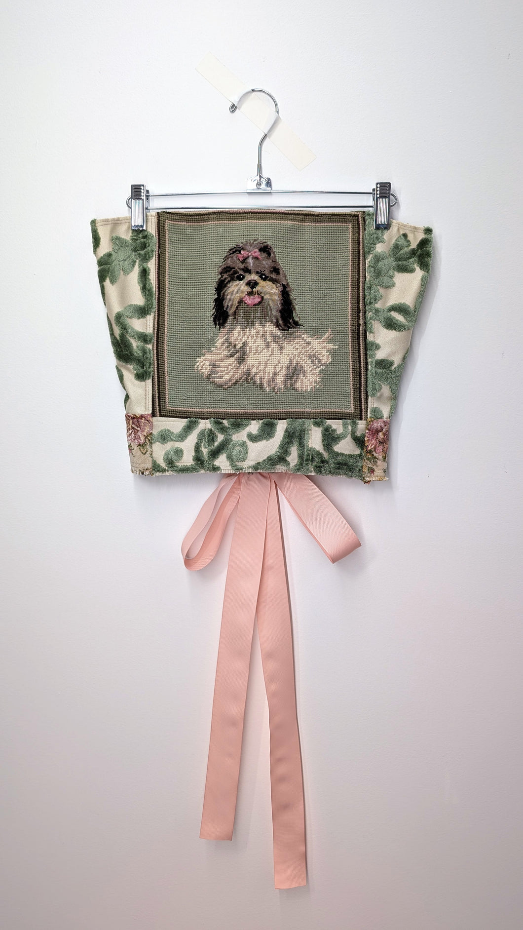 Shih Tzu Needlepoint Corset - Size 4-6