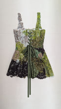 Load image into Gallery viewer, Green Lace &amp; Sequin Flowers Mini Dress
