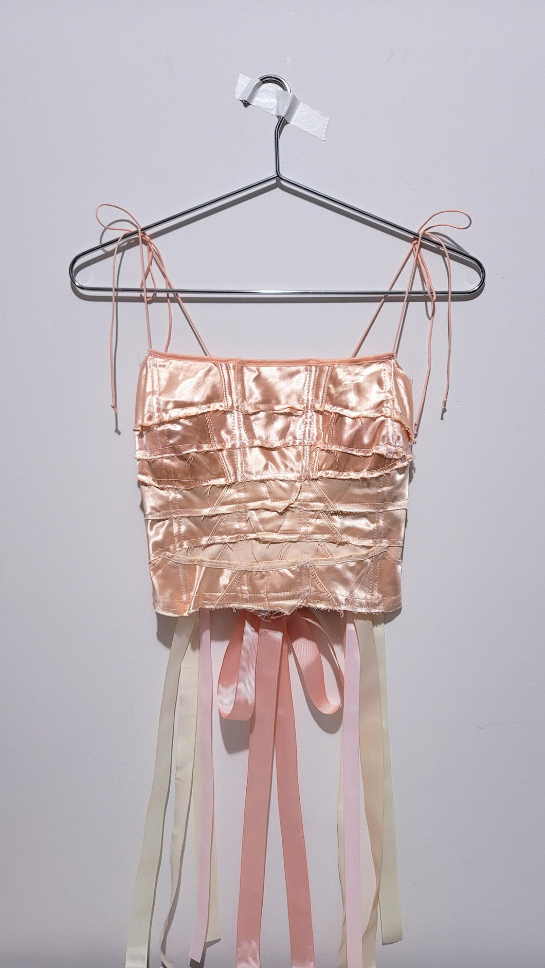 Pink Satin Ballet Shoe Corset