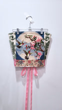 Load image into Gallery viewer, Needlepoint Hummingbird Tapestry Corset - Size 4-6
