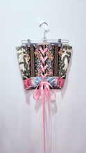 Load image into Gallery viewer, Needlepoint Hummingbird Tapestry Corset - Size 4-6
