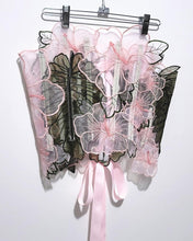 Load image into Gallery viewer, Organza Flowers &amp; Leaves Corset
