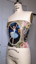 Load image into Gallery viewer, Ballerina Needlepoint Tapestry Corset

