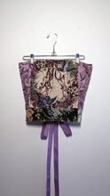 Load image into Gallery viewer, Blue Birds and Flowers Tapestry Corset
