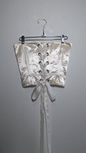 Load image into Gallery viewer, Duchess Satin Corset - Ivory - Pre-order
