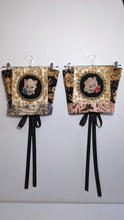 Load image into Gallery viewer, Kitten Needlepoint Tapestry Corset
